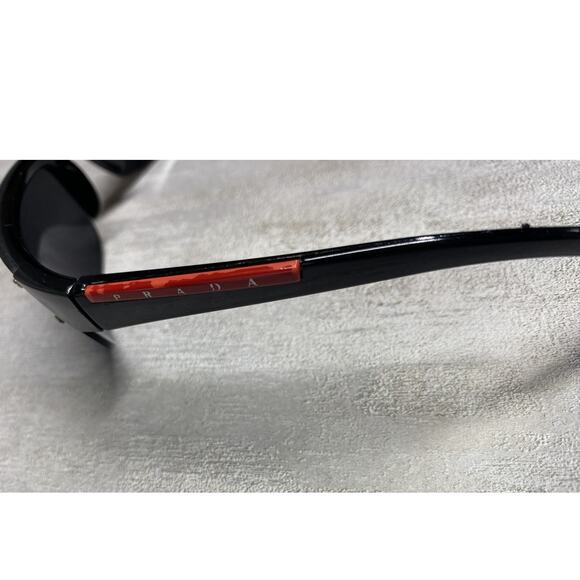 VTG Prada SPS04E Sunglasses Mens Shield Wrap Sport Designer Italy 72mm 4061 - Picture 11 of 16